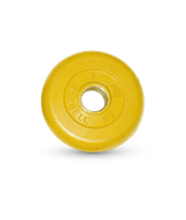 Диск обрезиненный желтый Стандарт 1 кг