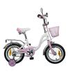 Велосипед NOVATRACK Butterfly (1ск,торм.ножн.+Vbr,седло на пружинах,гудок,корзинка)(X52493, колесо 12", белый/розовый)