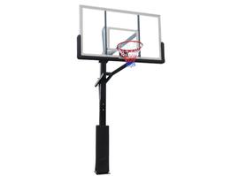 Баскетбольная стационарная стойка DFC ING72G 180x105CM стекло (четыре короба), подпятник
