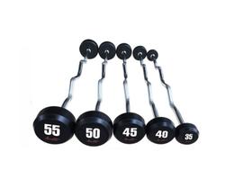 Набор изогнутых обрезиненных штанг AeroFit AFBZ35-55 (AFB145-C/35-55KG)