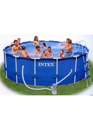 Каркасный Бассейн Intex Metal Frame 366х98 см + 2 аксессуара Intex (28218) (54424)