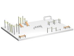 Площадка для Воркаута S=180 кв.м S826