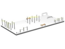 Площадка для Воркаута S=200 кв.м S825