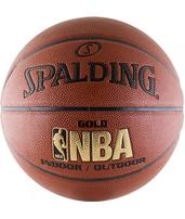 Баскетбольный мяч Spalding NBA Gold, с логотипом NBA 74-559Z 