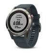 Мультиспортивные часы Garmin Fenix 5 серебристые с синим ремешком