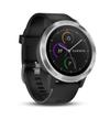 Умные часы Garmin vivoactive 3 серебристые с черным ремешком