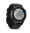 Мультиспортивные часы Garmin Fenix 5 Plus Sapphire черные с черным ремешком