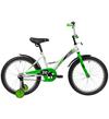 Велосипед 20" NOVATRACK Strike 2020 (короткие крылья, без багажника) белый/зеленый, белый/красный,черный/зеленый