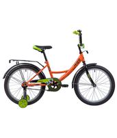 Велосипед NOVATRACK Vector ( серебристый/оранжевый/ лиловый/салатовый)