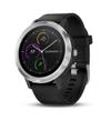 Умные часы Garmin vivoactive 3 серебристые с черным ремешком