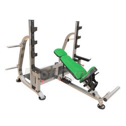 Скамья для жима наклонная регулируемая со страховочными упорами BP - 009