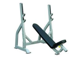 Олимпийская скамья с положительным наклоном для жима Aerofit IFOIB со стойками