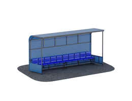 Трибуна на 10 мест с навесом ARMS111