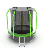 Батут EVO Jump Cosmo 6ft с внутренней сеткой и лестницей