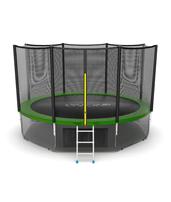 Батут EVO Jump External 12ft Lower net с внешней сеткой, лестницей и нижней сетью