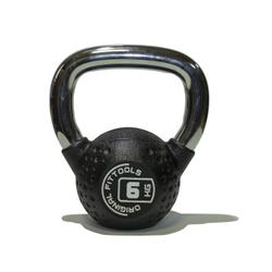 Гиря 6 кг с хромированной ручкой OriginalFitTools FT-KB-CPU-6