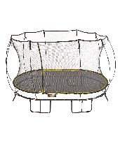 Овальный батут Springfree О77 2,4х3,4 метра