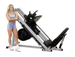 Гакк-машина - жим ногами под углом 45 Body-Solid GLPH2100 на свободном весе