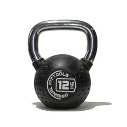Гиря 12 кг с хромированной ручкой OriginalFitTools FT-KB-CPU-12