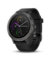 Умные часы Garmin vivoactive 3 черные с черным ремешком