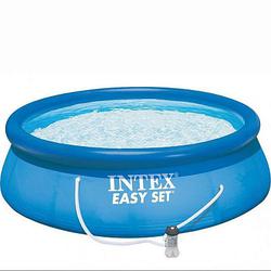 Бассейн надувной 457х84 см + фильтр-насос Intex (28158NP)