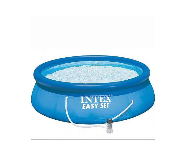 Бассейн надувной 457х84 см + фильтр-насос Intex (28158NP)