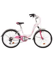 Велосипед 24" NOVATRACK Butterfly 2019 (белый/фиолетовый, белый/розовый)