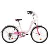 Велосипед 24" NOVATRACK Butterfly 2019 (белый/фиолетовый, белый/розовый)