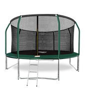 Батут премиум ARLAND 14FT с внутренней страховочной сеткой и лестницей