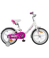 Велосипед 16" NOVATRACK Ancona 2019 (белый, розовый)