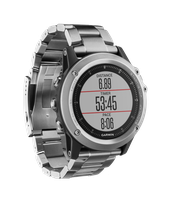 Спортивные часы Garmin Fenix 3 HR Silver с титановым браслетом
