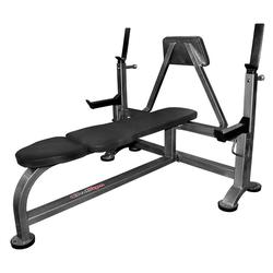Скамья для жима лежа со страховочными упорами и упором для партнера СК-0050-H