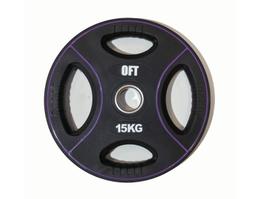 Диск для штанги олимпийский полиуретановый 15 кг Original Fittools FT-DPU-15