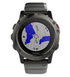 Мультиспортивные часы Garmin Fenix 5x sapphire серые с металлическим браслетом
