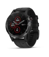 Мультиспортивные часы Garmin Fenix 5 Plus Sapphire черные с черным ремешком