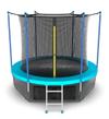 Батут EVO Jump Internal 12ft с внутренней сеткой, лестницей и нижней сетью (Wave, Sky)