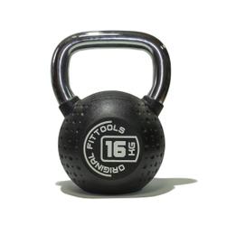 Гиря 16 кг с хромированной ручкой OriginalFitTools FT-KB-CPU-16